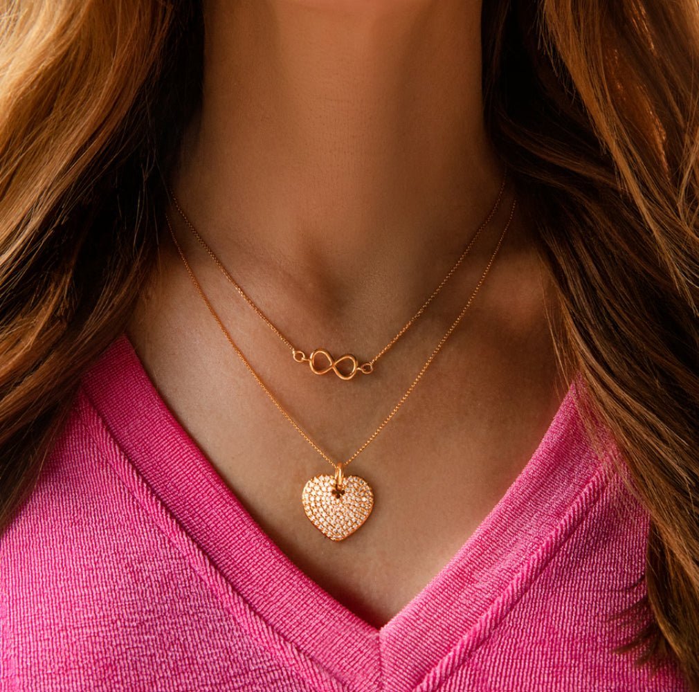Women's necklace with infinity gold - plated, Lilou - Necklaces - 32/10/LAN/Z - Lilou - Tessora