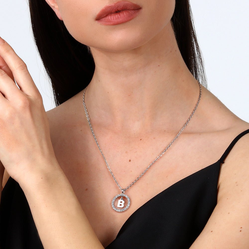 Women's Necklace with Letter B Pendant, LA PETITE STORY - Pendant Necklaces - lps10asf10 - LA PETITE STORY - Tessora