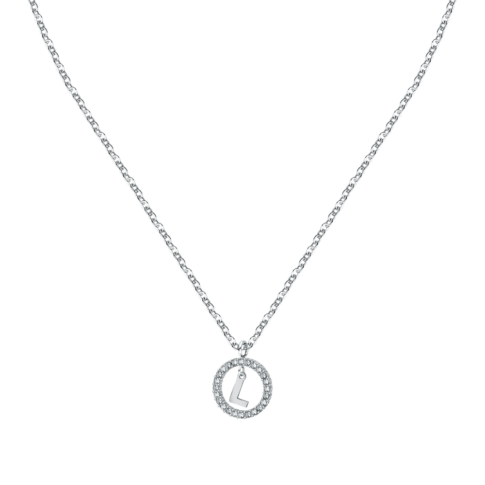 Women's Necklace with Letter L Pendant, LA PETITE STORY - Pendant Necklaces - lps10asf17 - LA PETITE STORY - Tessora