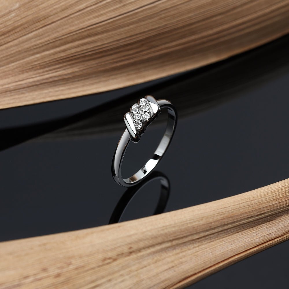 Women's ring stainless steel with crystals, MORELLATO - Gemstone Rings - sawz14012 - MORELLATO - Tessora
