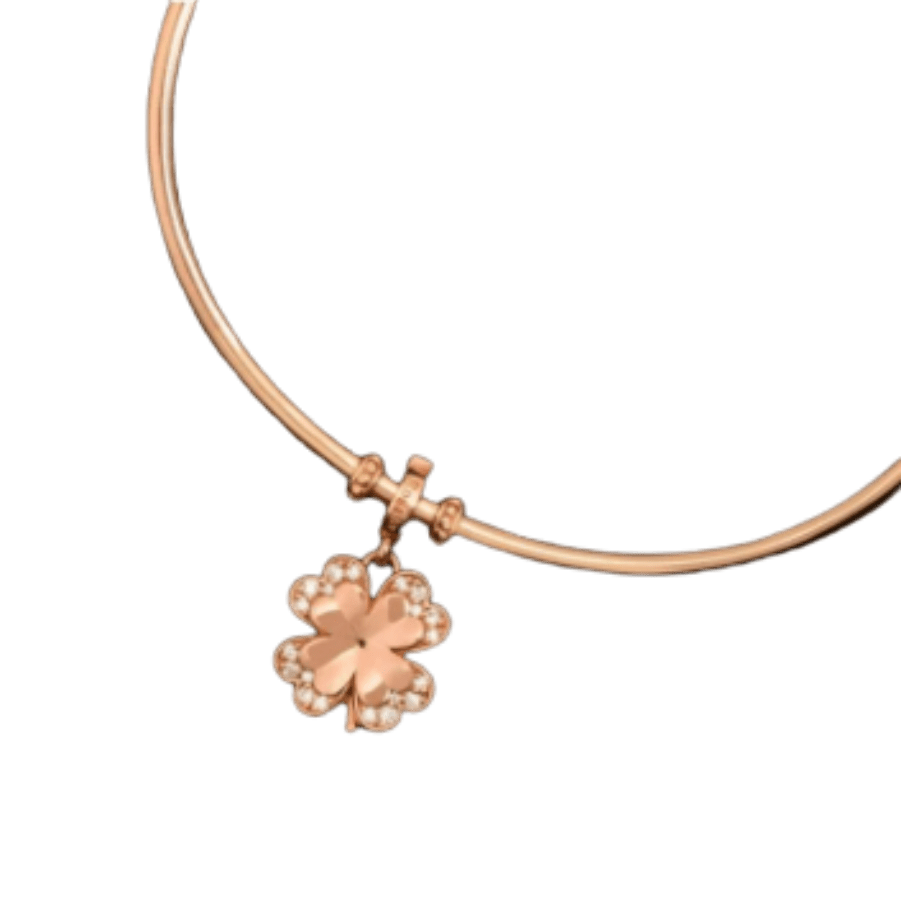 Women's Silver Charm STORIE Clover, ROSATO - Pendant Charms - RZLE063 - ROSATO - Tessora