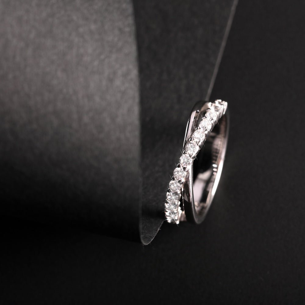 Women's silver ring with criss - cross bands – Tesori, MORELLATO - Silver Rings - saqf15012 - MORELLATO - Tessora